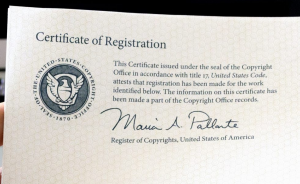 copyright registration certificate